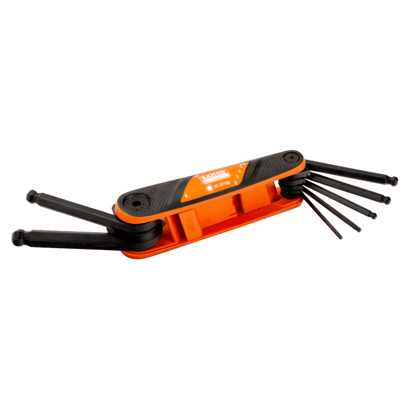 Clé mâle 6 pans coudée à tête sphérique, brunie - BETA 96BP/SC9